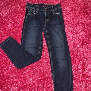 Girls dark blue jeans - size 6 SLIM